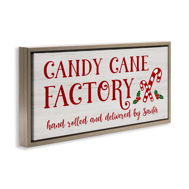 Art mural sur toile «Candy Cane Factory» par Natalie Carpentieri