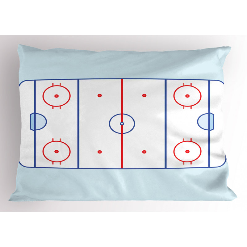 Hockey Polyester Sham Set, Twin