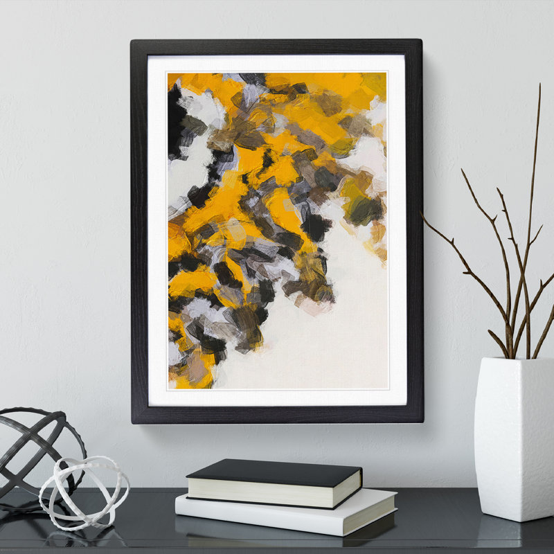 The Opposition Abstract - Framed Print, Black Framed, 34cm H x 25cm W x 2cm D