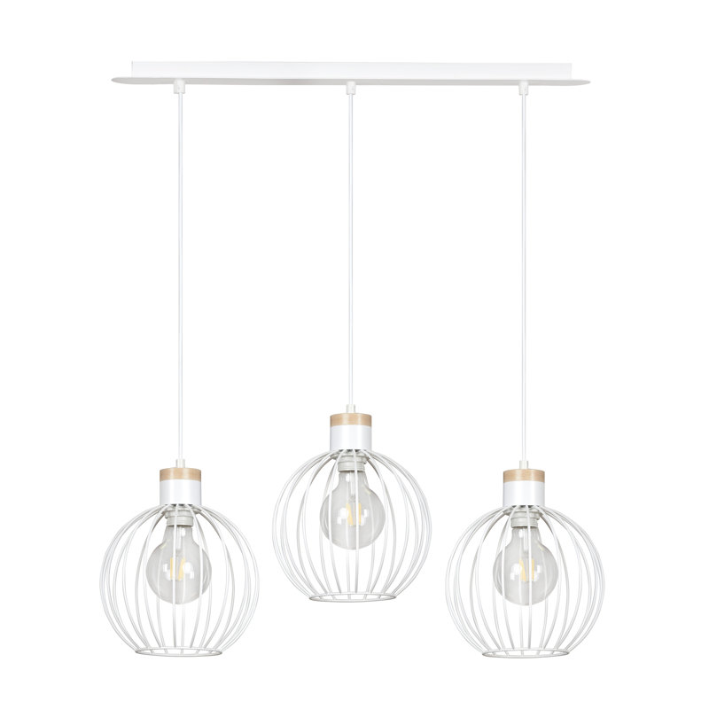 Perrytown 3 - Light Kitchen Island Pendant, White