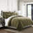 Cascade Velvet Solid Colour Duvet Cover Set 8 Piece-98194598-98194596