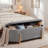 51.2"W Upholstered Boucle Flip Top Storage Bench-1958322996