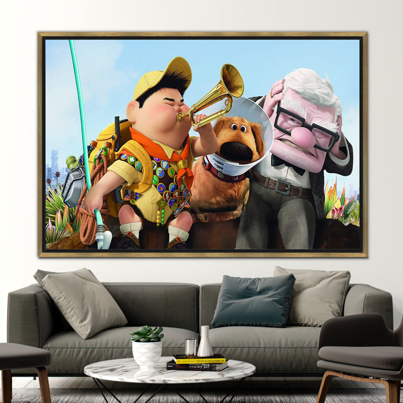 Print on Canvas, Framed Print without Mat, Gold, 60 cm H x 90 cm W