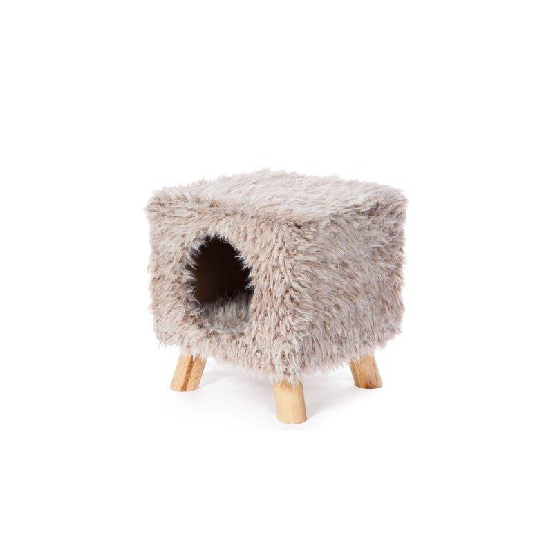 Hermann Faux Fur Elevated Pet Bed