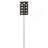 66" Tall Metal Floor Lamp, Retro Design With Black And White Shade-77907460-77907459