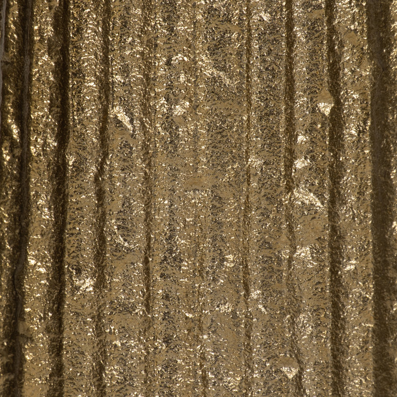 Katarin Metal Aluminum Vase with Sleek Modern Design and Textured Cylindrical Shape for Contemporary Decor, Gold