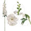 Tige blanche de 37 pouces Delphinium, faux floral pour arrangements de vase et décoration intérieure
