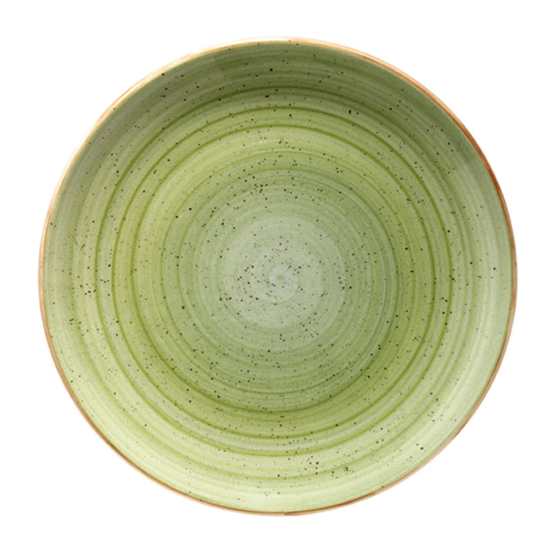 Assiette plate 10 ", Vert