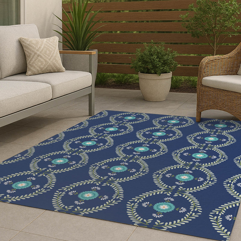 Bree Non Slip Outdoor Rug, Rectangle 4' x 6'