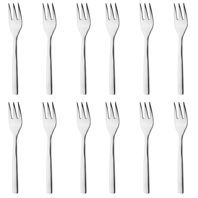 BergHOFF Essentials 12Pc Stainless Steel Cake Fork Set, Pure, 5.75"