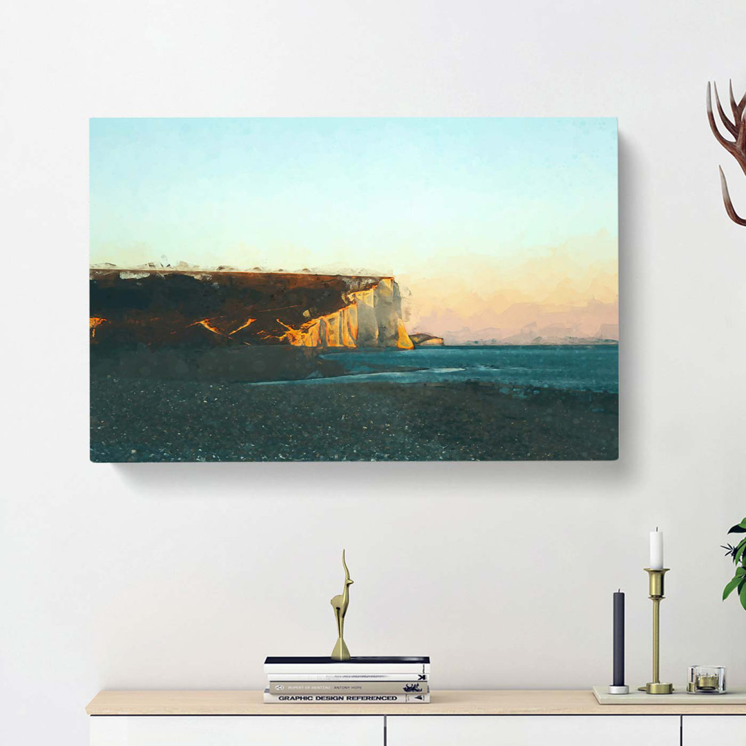Seven Sisters Cliffs In Eastbourne - Wrapped Canvas