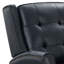 Fauteuil inclinable en cuir, bleu marine-188580320