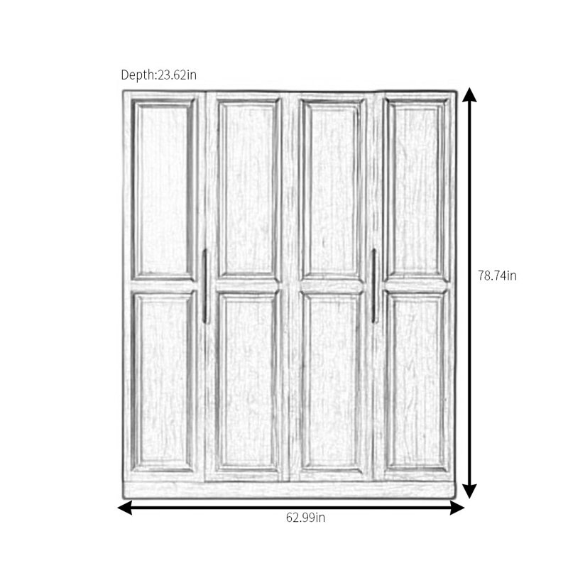 Palafox, 79" H x 63" W x 24" D