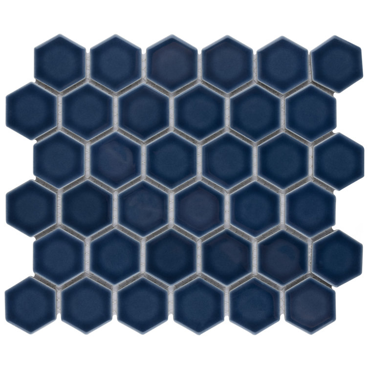 Hudson Due 2" x 2" Hex Porcelain Mosaic Wall & Floor Tile