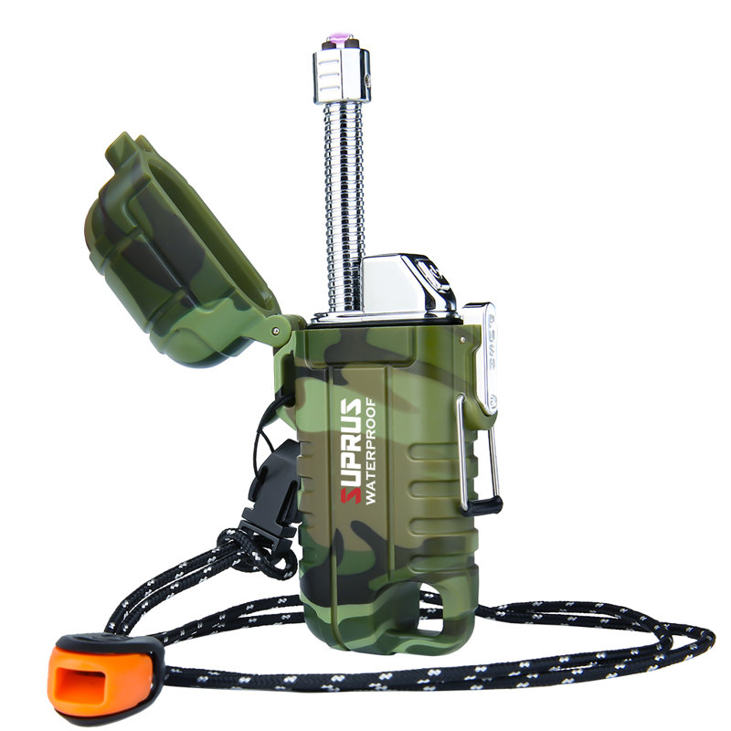 Briquet de survie imperméable, Vert