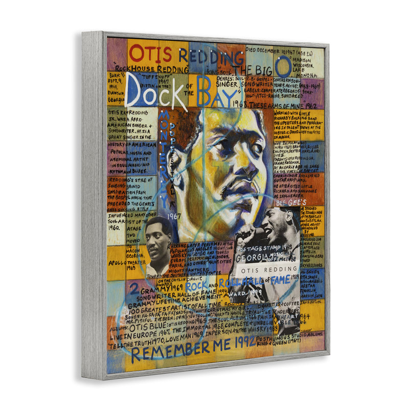 «Otis Redding», estampe numérique encadrée par Sabin, Estampe numérique Farmhouse, H 30 po x l 24 po