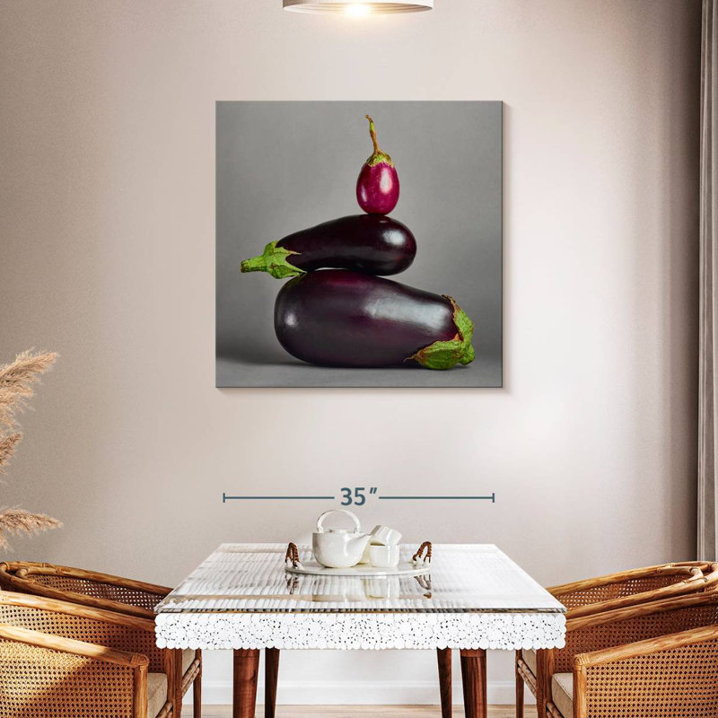 Yarlin Eggplant Stack, 36" H x 36" W