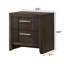 Table de chevet contemporaine à 2 tiroirs 1Pc
