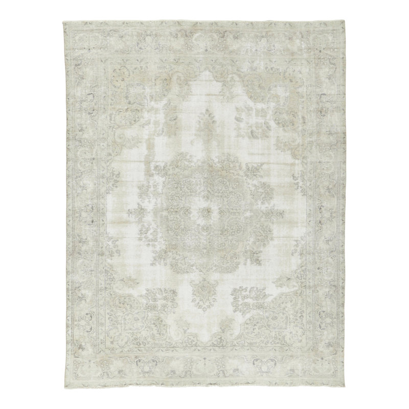 Distressed One-of-a-Kind 9'0X11'10 Hand Knotted Area Rug