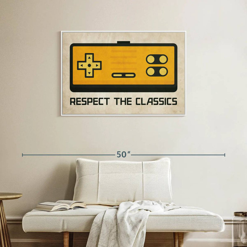 Respectez les classiques, Cadre flottant blanc, 37 po x 25 po