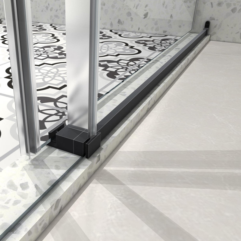 Porte de douche coulissante simple sans cadre l 54 po x H 76 po