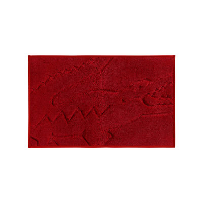 Tapis pour salle de bain en microfibre à séchage rapide Lacos Heritage 20 x 32 avec envers antidérapant - Tapis de salle de bain doux et absorbant, tapis avec logo crocodile lavable à la machine, Formule 1