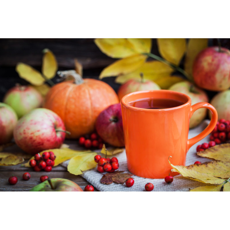 Orange Mug - Wrapped Canvas Print, 30cm H x 46cm W x 3.8cm D