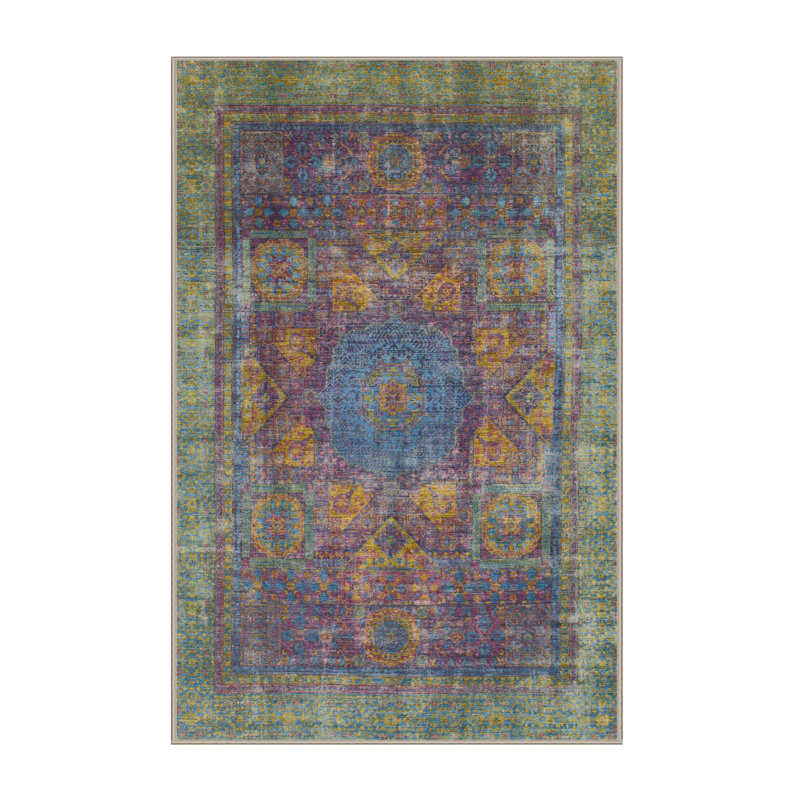 Tapis abstrait moderne 1481, Rectangle 8 pi x 10 pi