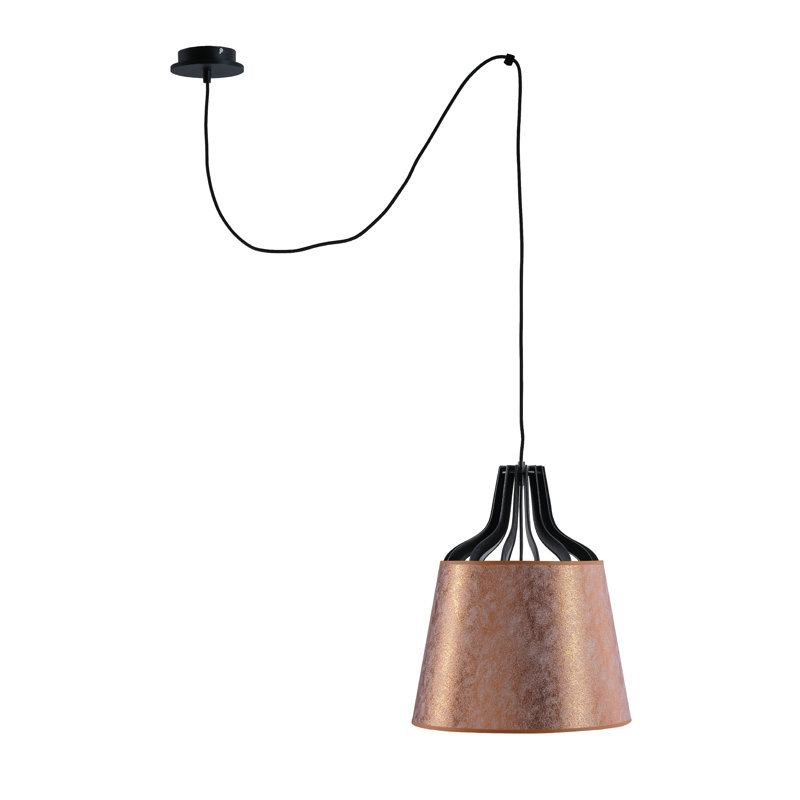 Vitagliano 1 - Light Black Single Pendant, Copper