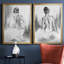 «Soft Silhouette V», ensemble de 2 reproductions sur toile-265539963-265639750-195628234