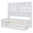 Twin Size Wooden Daybed With 2 Drawers, All-In-One Cabinet And Shelf, White, Space-Saving And Stylish-1057568083-1057568076