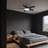 42" 5 - Blade Flush Mount Low Profile Small Room Ceiling Fan with Adjustable RGB Light and Remote-1371265473