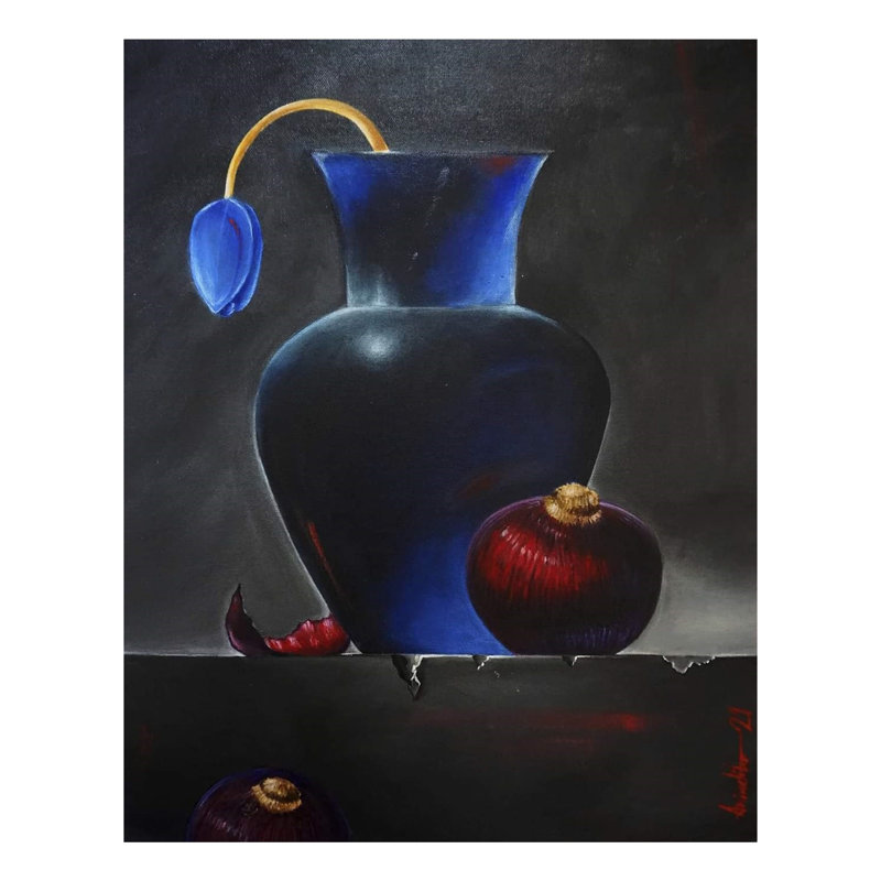 Nature morte réaliste | Acrylique sur toile | Par Anindita Dey