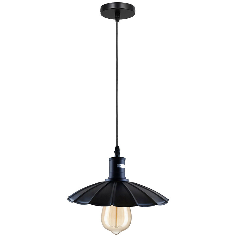 Hayes 1 - Light Black Pendant, Black