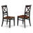 5 Piece Dining Room Furniture Set Includes a Rectangle Kitchen Table with Butterfly Leaf and 4 Dining Chairs, Black & Cherry-31152916-31152918