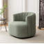 Fauteuil demi-tonneau pivotant rembourré Musaab-1129483437