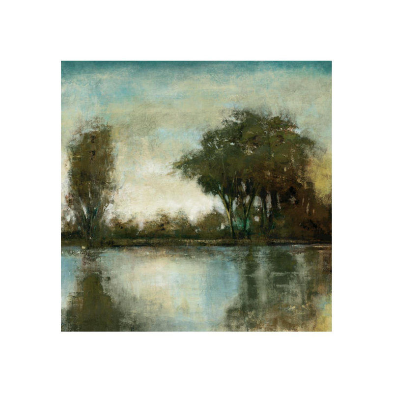 «Serene Reflection II» par Jason Jarava - impression, H 36 po x l 36 po x P 1,5 po, Image au pinceau gel