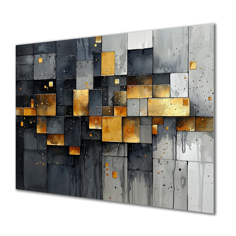 Art géométrique géométrique Pulse, H 16 po x l 32 po
