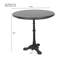 Table bistro ronde rustique brune de 30 pouces avec un design compact et peu encombrant-90108423-90108422