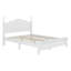Structure de lit plateforme, lit plateforme de style rétro avec support en lattes de bois-1859241486