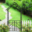Arche de jardin en métal avec support pour plantes grimpantes, arche de rose extérieure noire