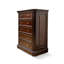Armoire d'appoint en bois massif brun noisette