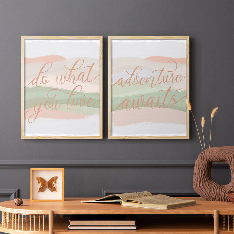 «Do What You Love», impression encadrée de qualité supérieure - prête à être accrochée - aucun clou requis - aucun clou requis