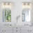 Brushed Nickel Vanity Light (3-Light, 17-Inch), (3000K/4000K/6000K, Dimmable) LED Bathroom Light Fixture, Modern Wall Light Over Mirror with Clear Glass Shade-2003178276-1992280587