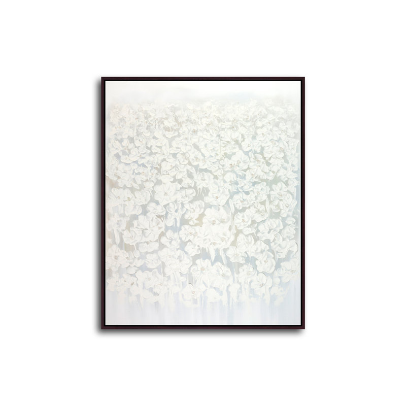 Bouquet Of Fields Painting, Laguna Espresso Framed