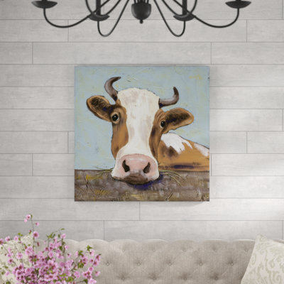 Bessy 1 Piece Wrapped Canvas Painting