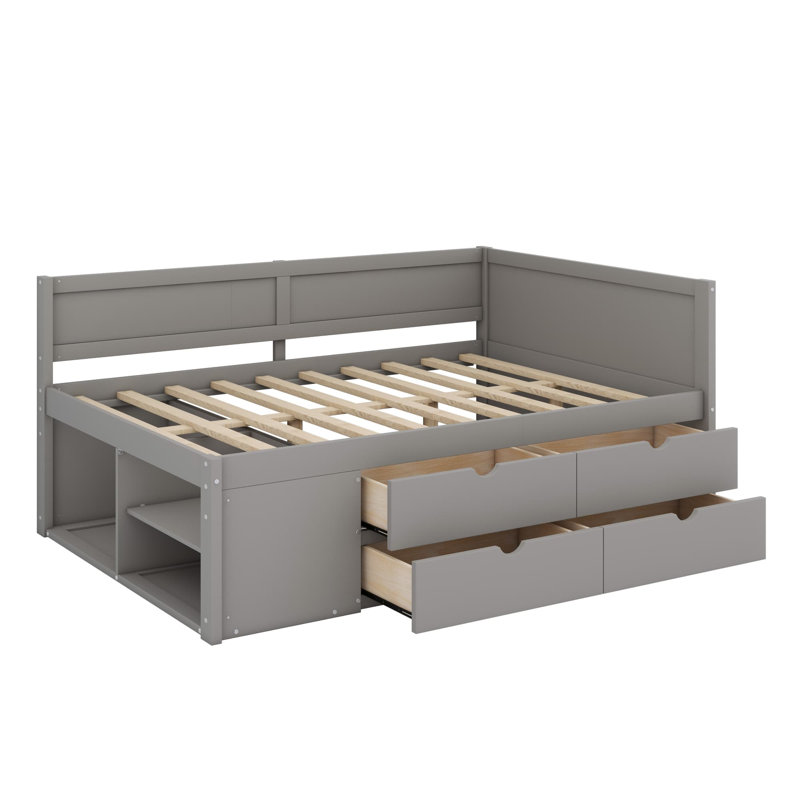 Lit de jour Kinsman, Double, gris