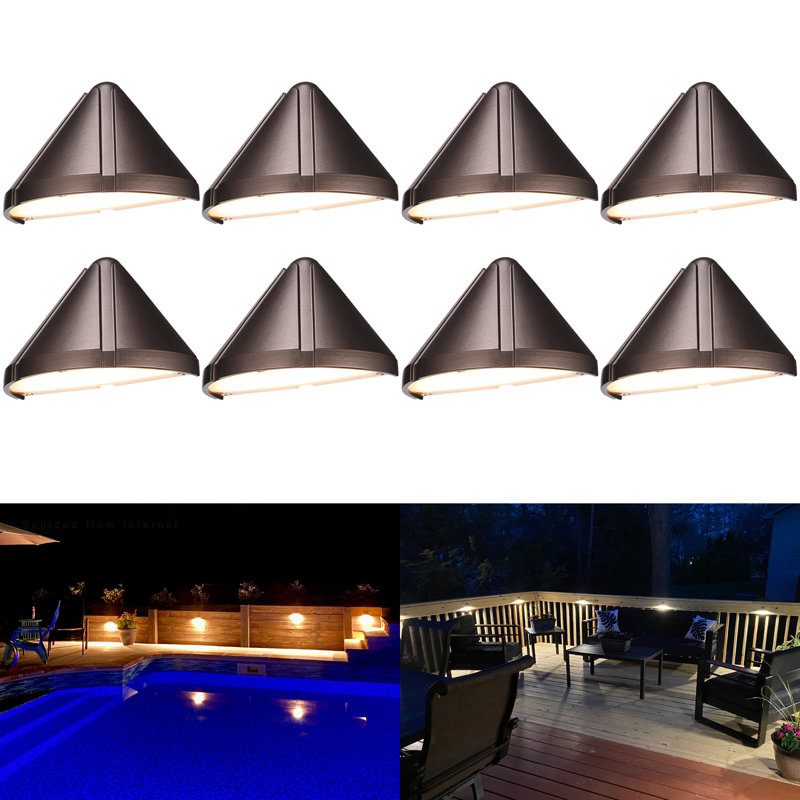 5CCT Low Voltage LED Deck Light, 12-24V AC/DC Aluminum Landscape Deck Step Light, CRI 90, Oil Rubbed Bronze