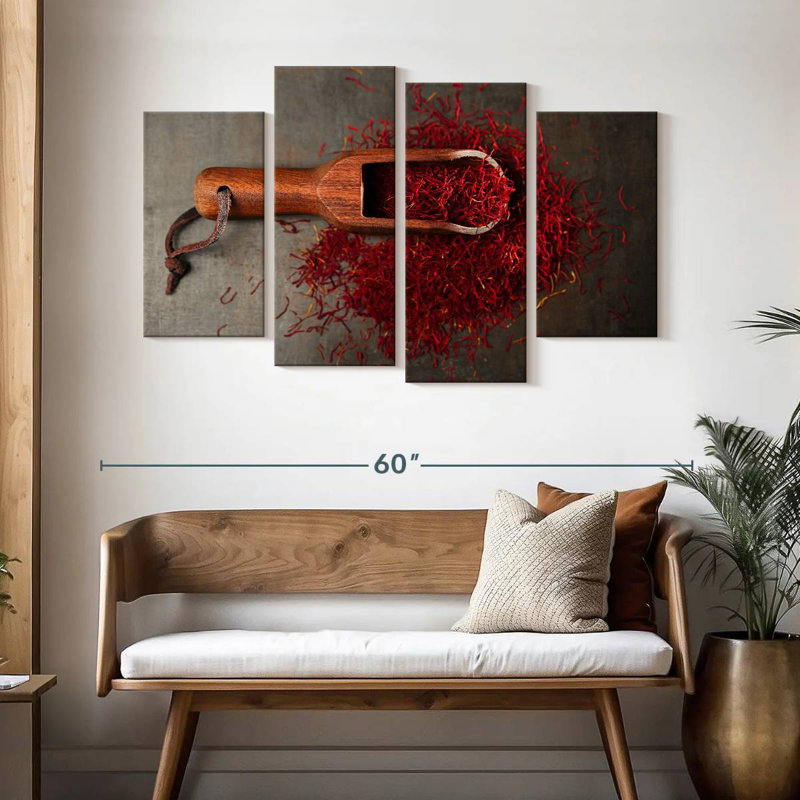 Yarlin Red Spice, 32" H x 52" W