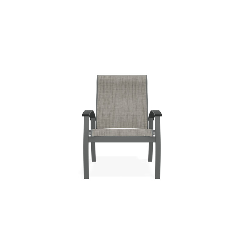 Belle Isle Outdoor Dining Chair, Graphite, Smoke